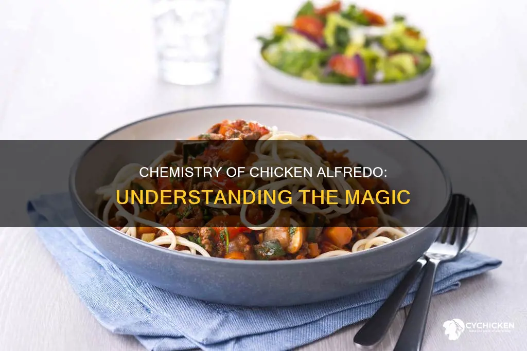 what is a chemical change when making chicken alfredo