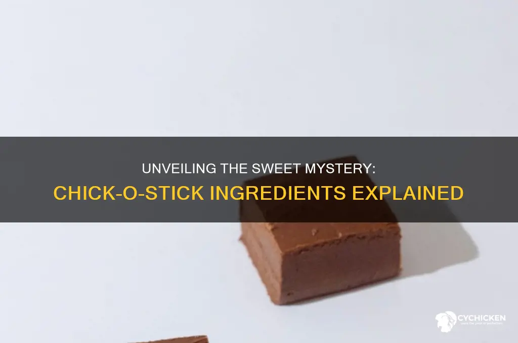 what is a chick o stick made of
