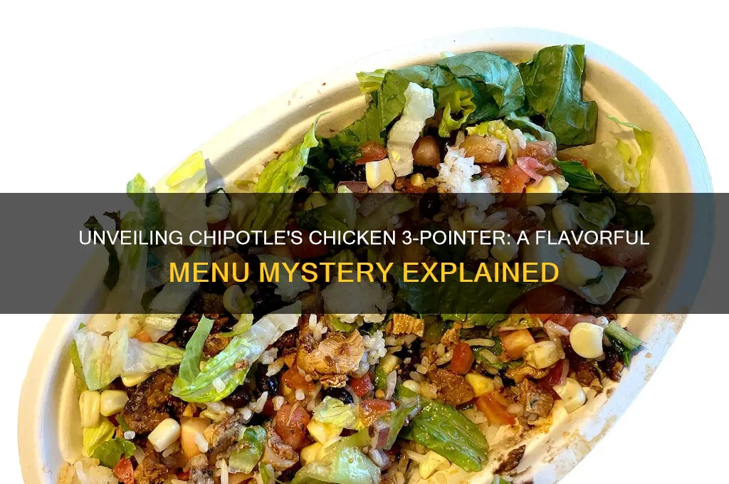 what is a chicken 3 pointer at chipotle