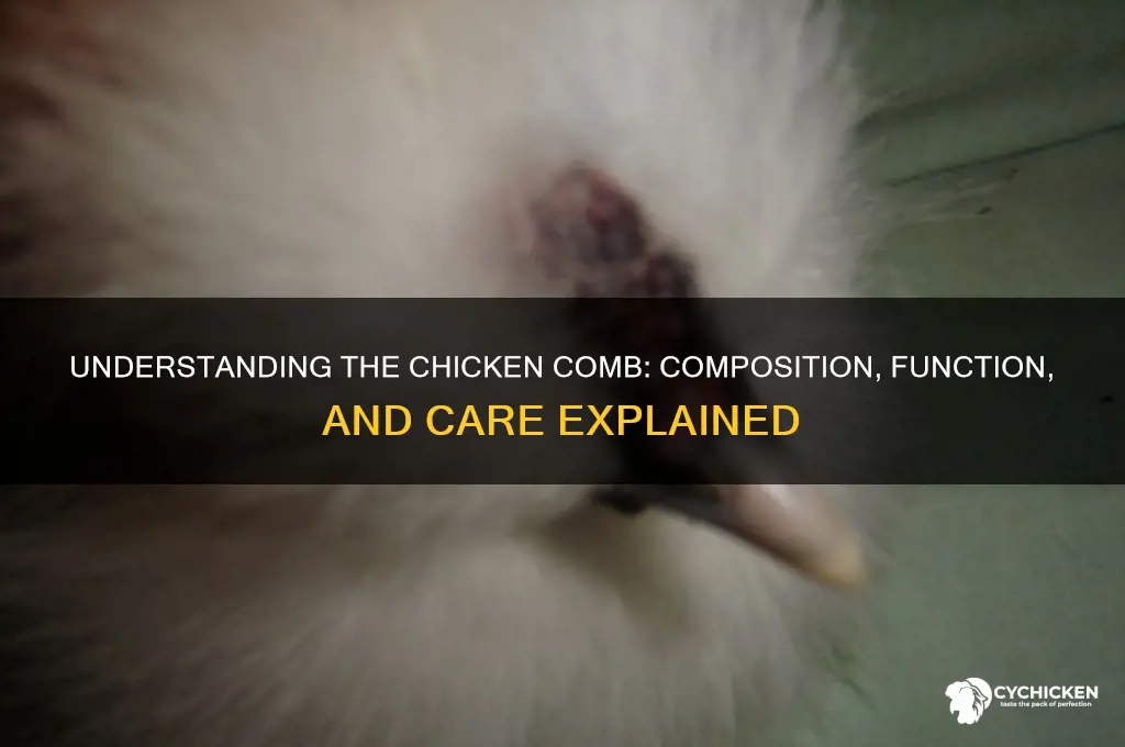 what is a chicken comb made of