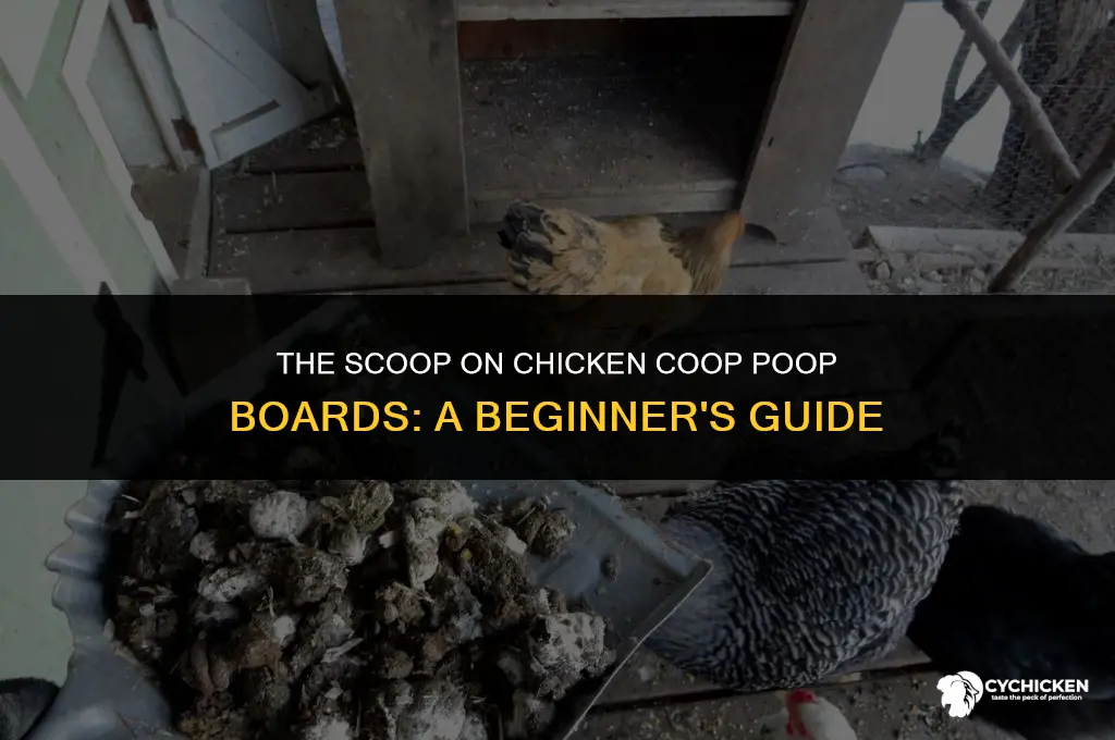 what is a chicken coop poop board