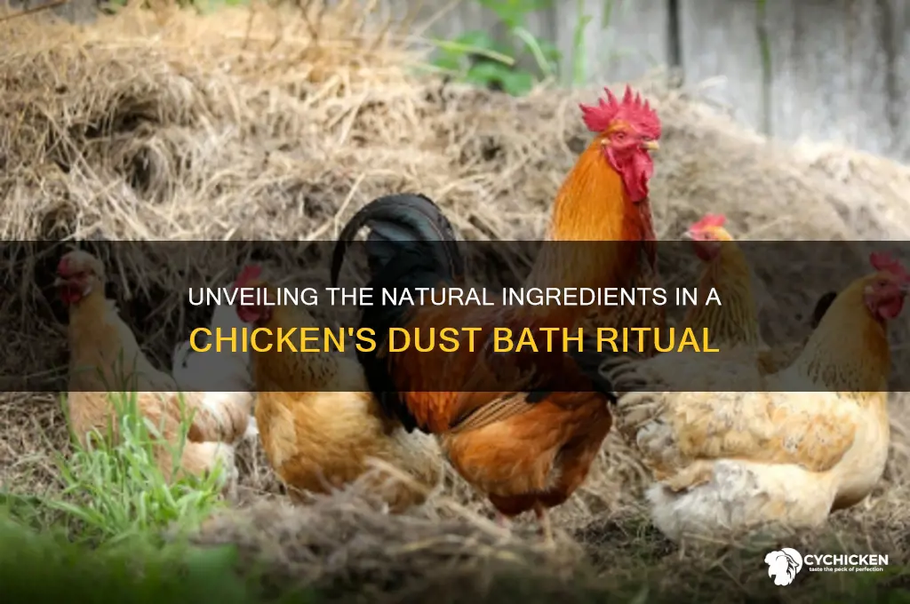 what is a chicken dust bath made of