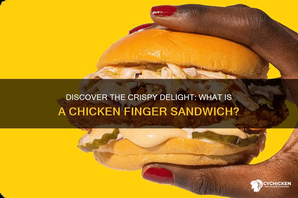 what is a chicken finger sandwich