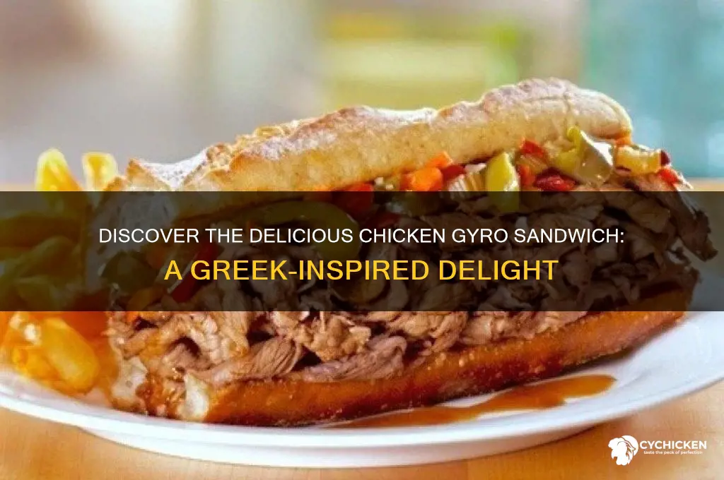 what is a chicken gyro sandwich