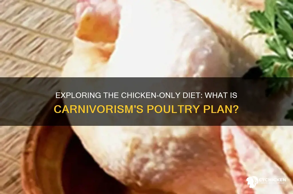 what is a chicken only diet called