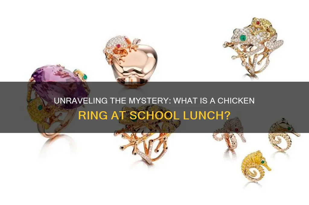 what is a chicken ring at school lunch