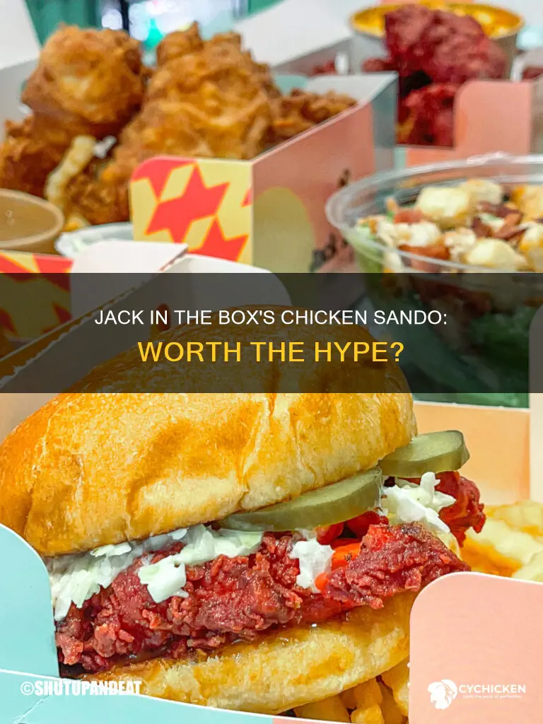 what is a chicken sando jack in the box