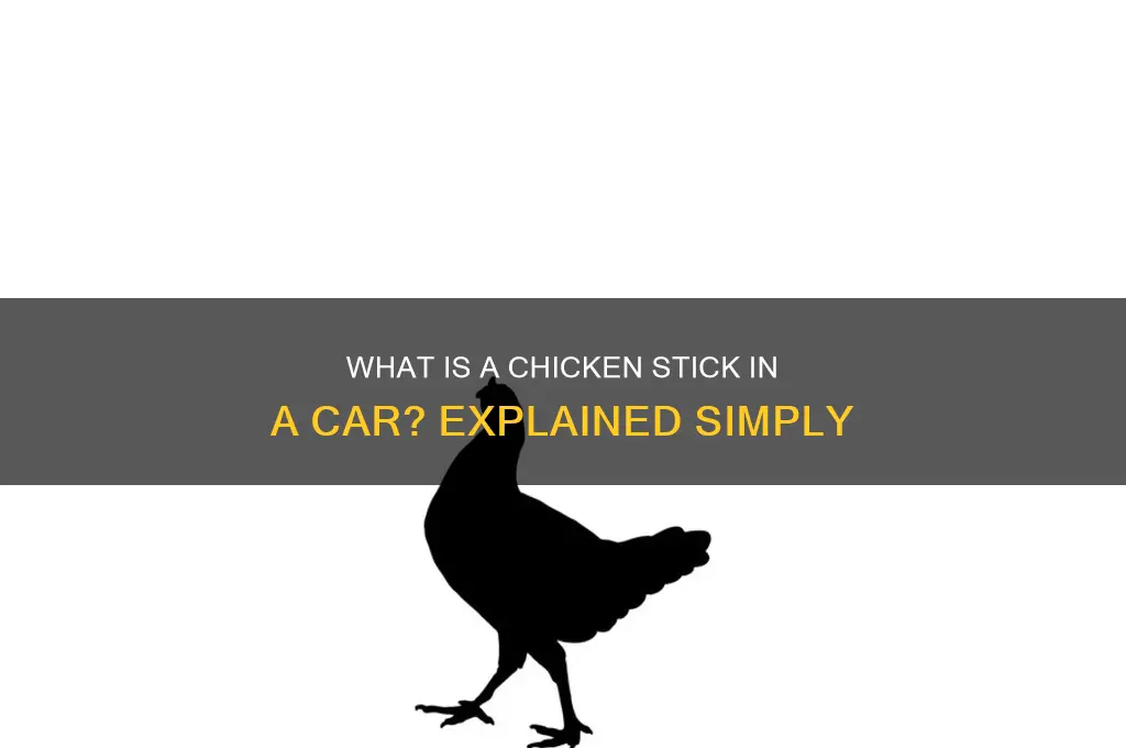 what is a chicken stick in a car
