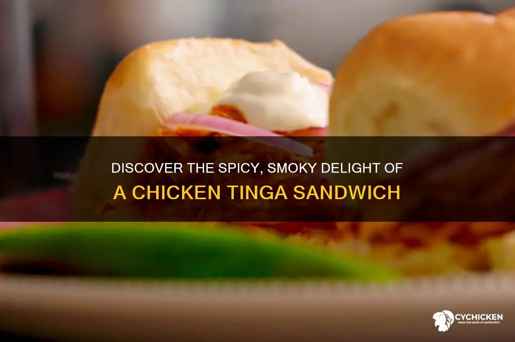 what is a chicken tinga sandwich
