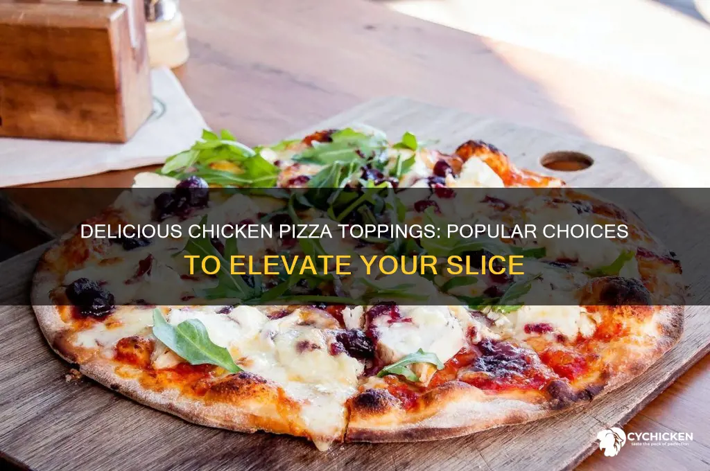 what is a common topping with chicken pizza