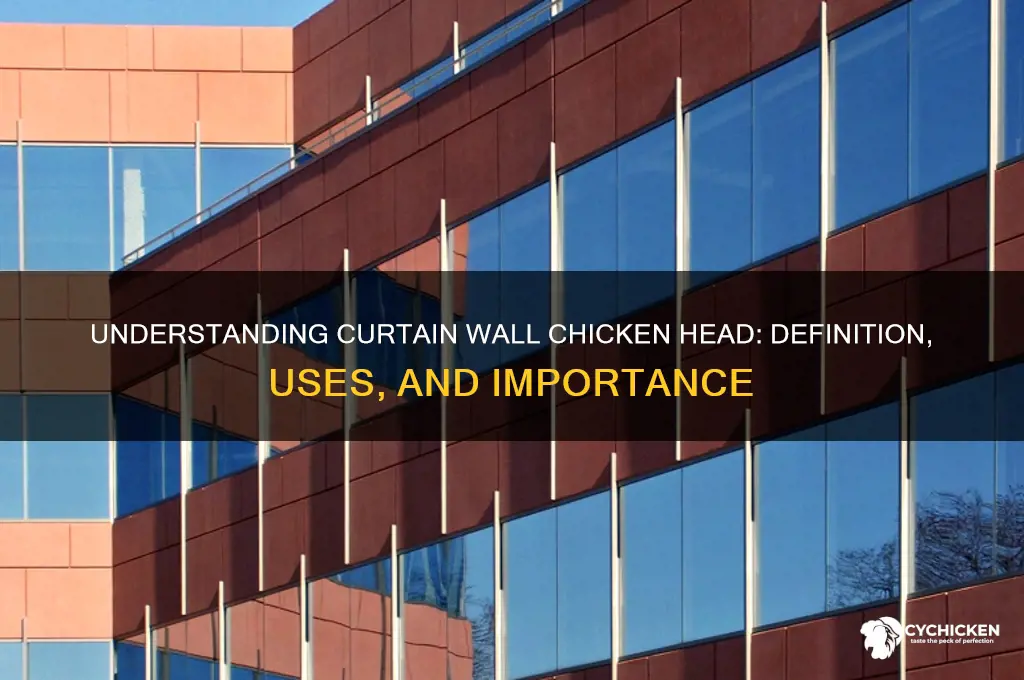 what is a curtain wall chicken head