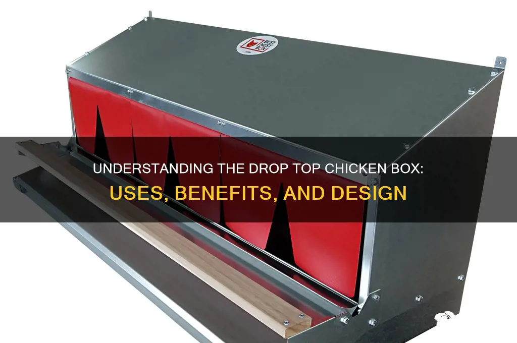 what is a drop top chicken box