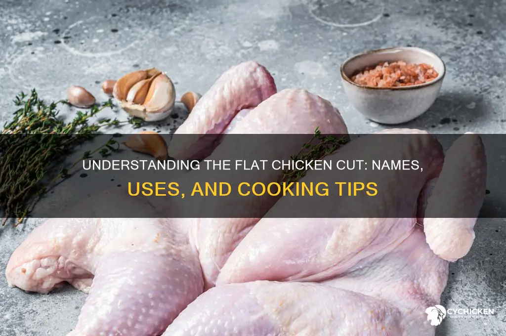 what is a flat cut of chicken called