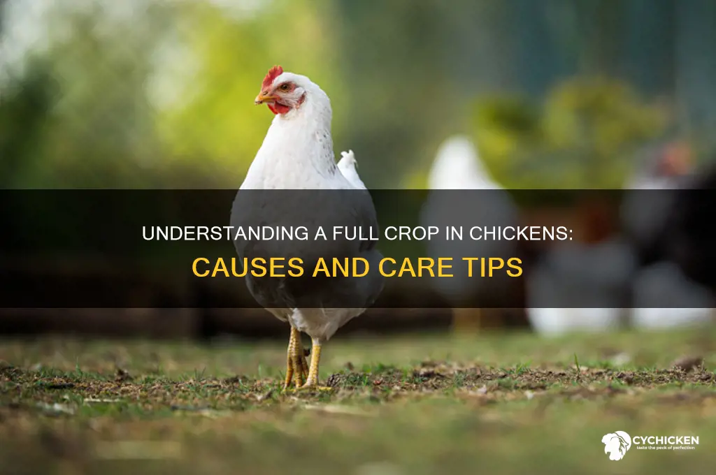what is a full crop on a chicken