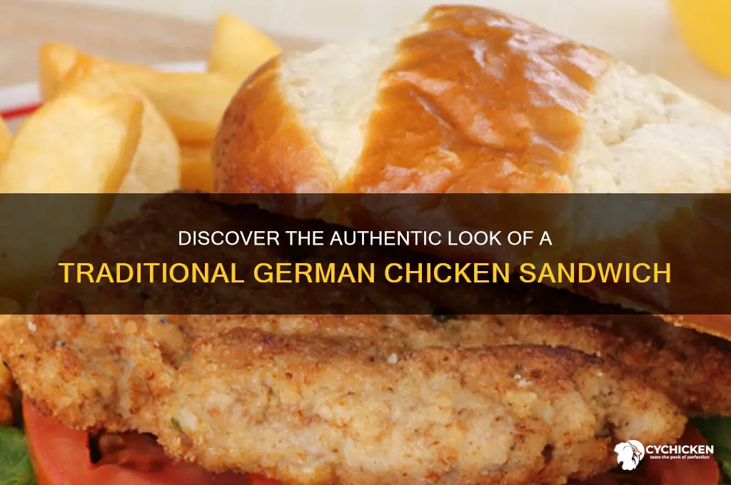 what is a german chicken sandwich look like