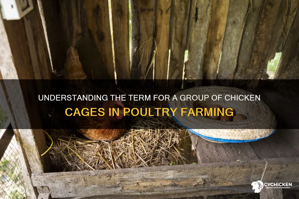 what is a group of chicken cages called