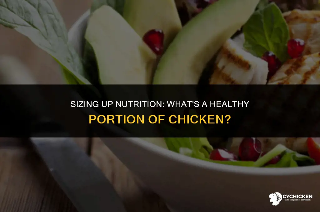 what is a healthy portion of chicken