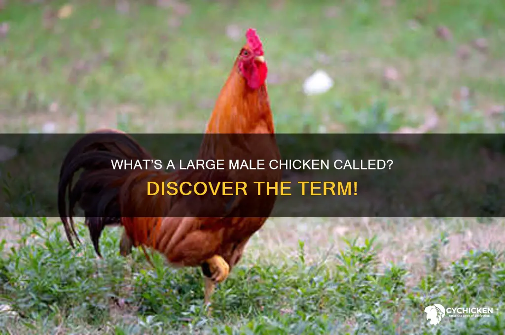 what is a large male chicken called