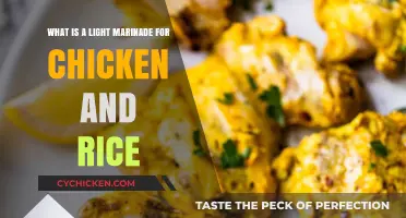 Delicious Chicken & Rice: Light Marinade Magic