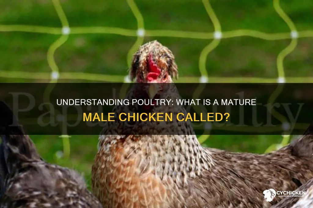 what is a mature male chicken called