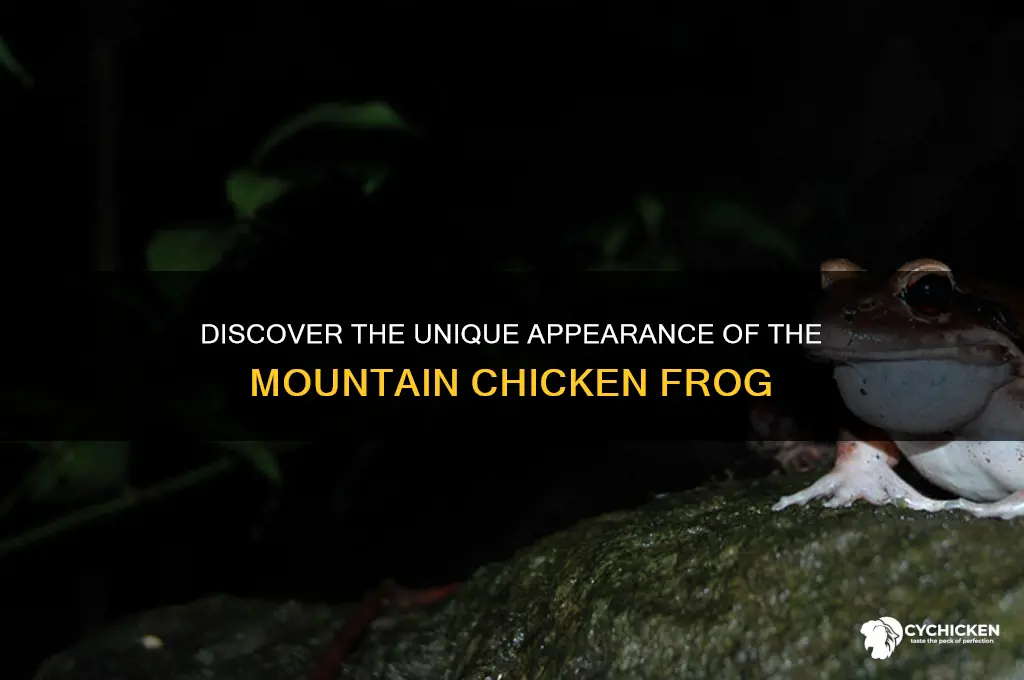 what is a mountain chicken look like