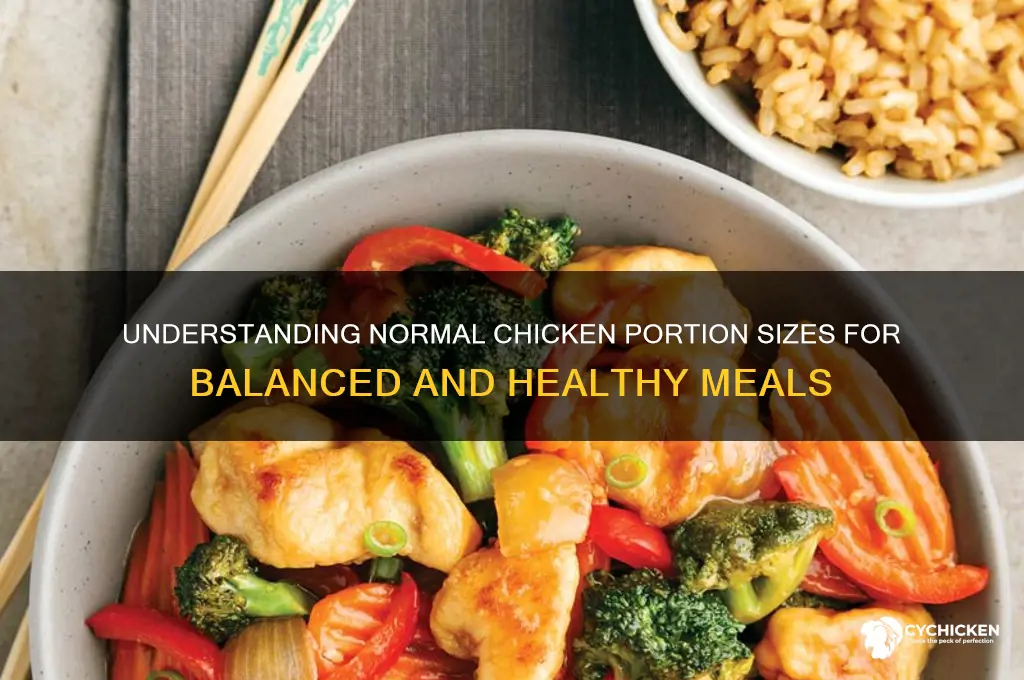 what is a normal portion size of chicken