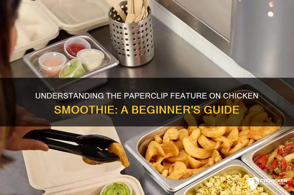 what is a paperclip on chicken smoothie