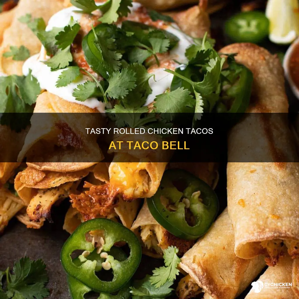 what is a rolled chicken taco at taco bell