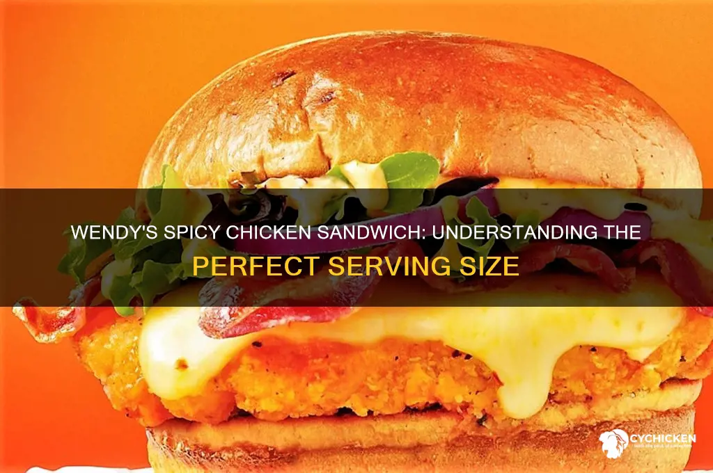what is a serving of wendy