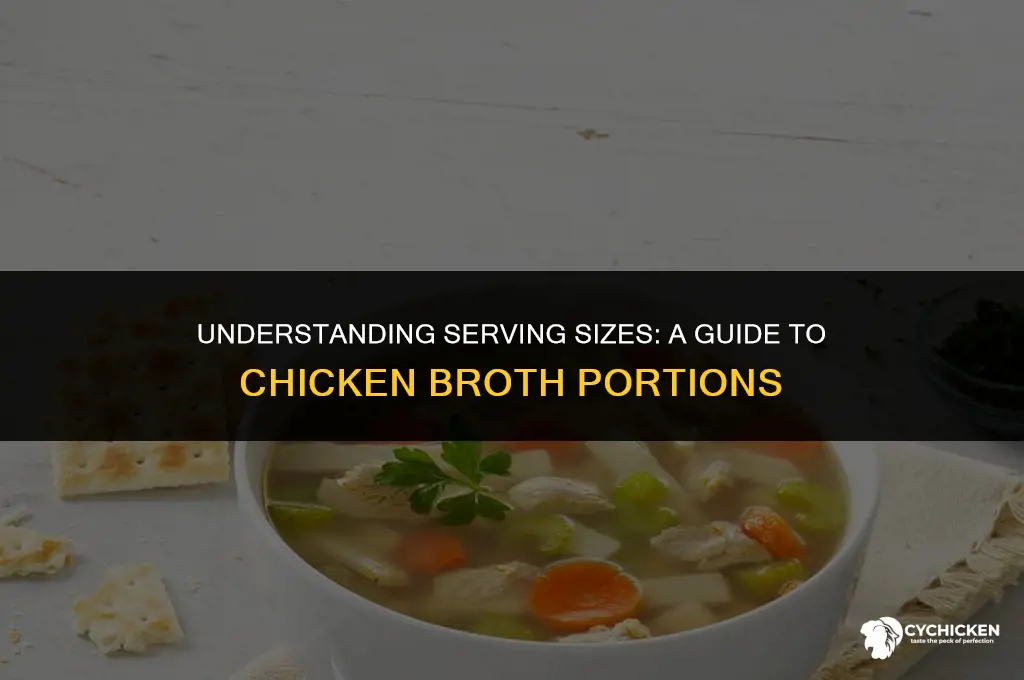 what is a serving size of chicken broth
