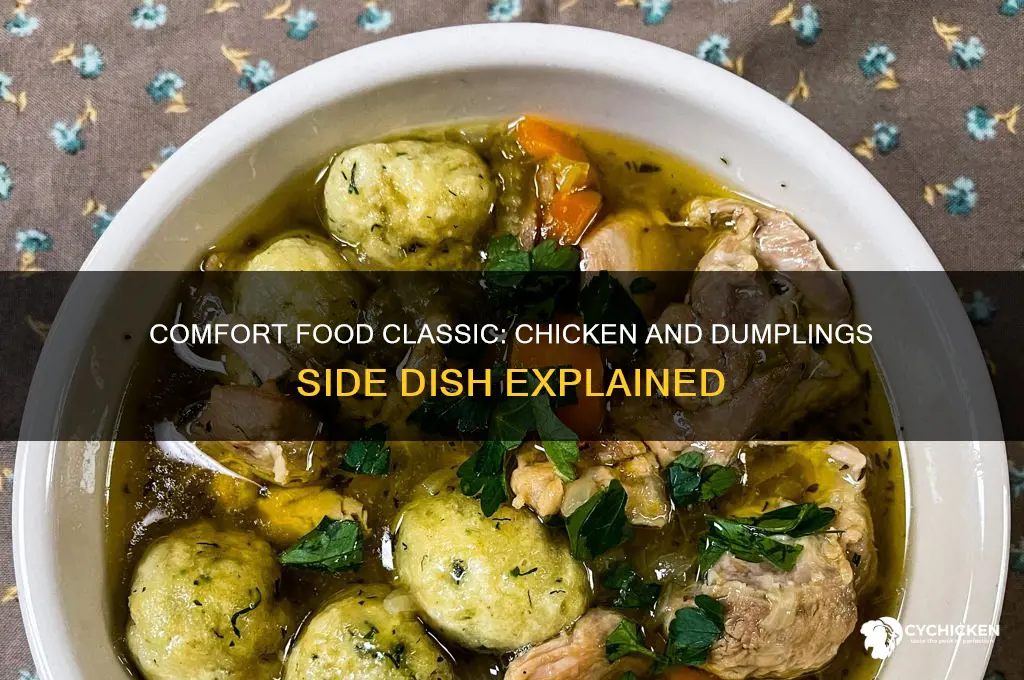 what is a side with chicken and dumplings
