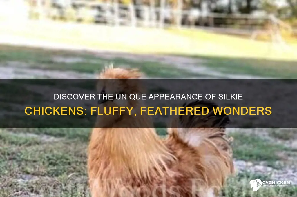 what is a silkie chicken look like