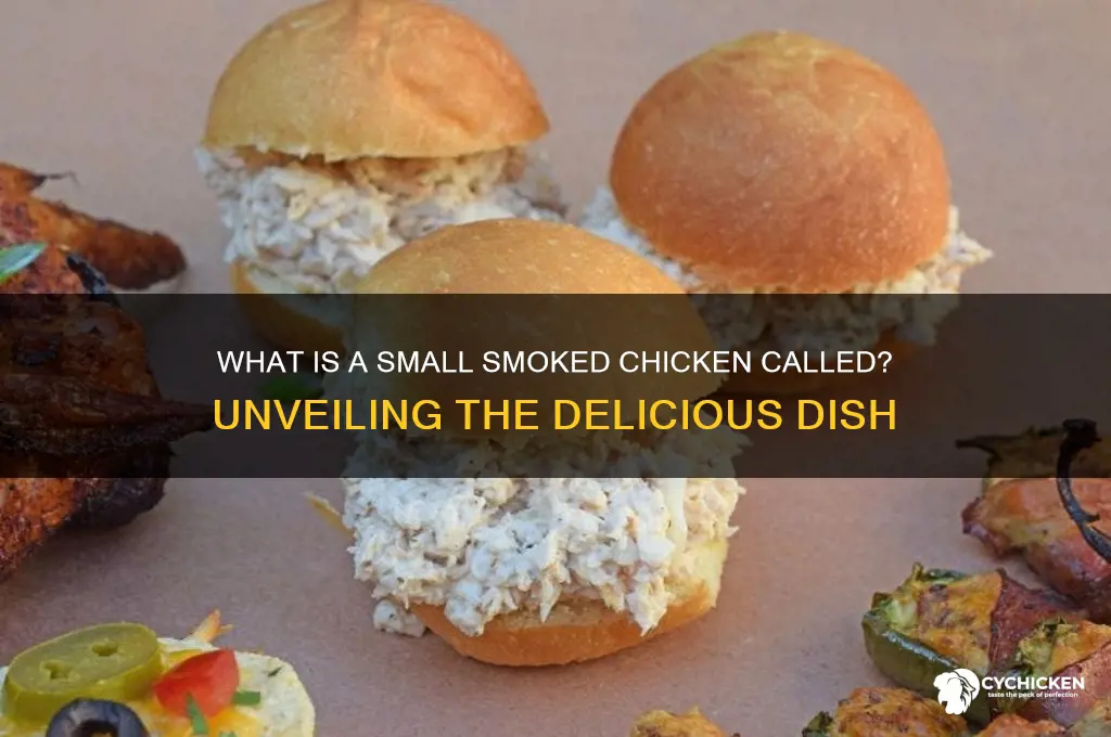 what is a small smoked chicken called