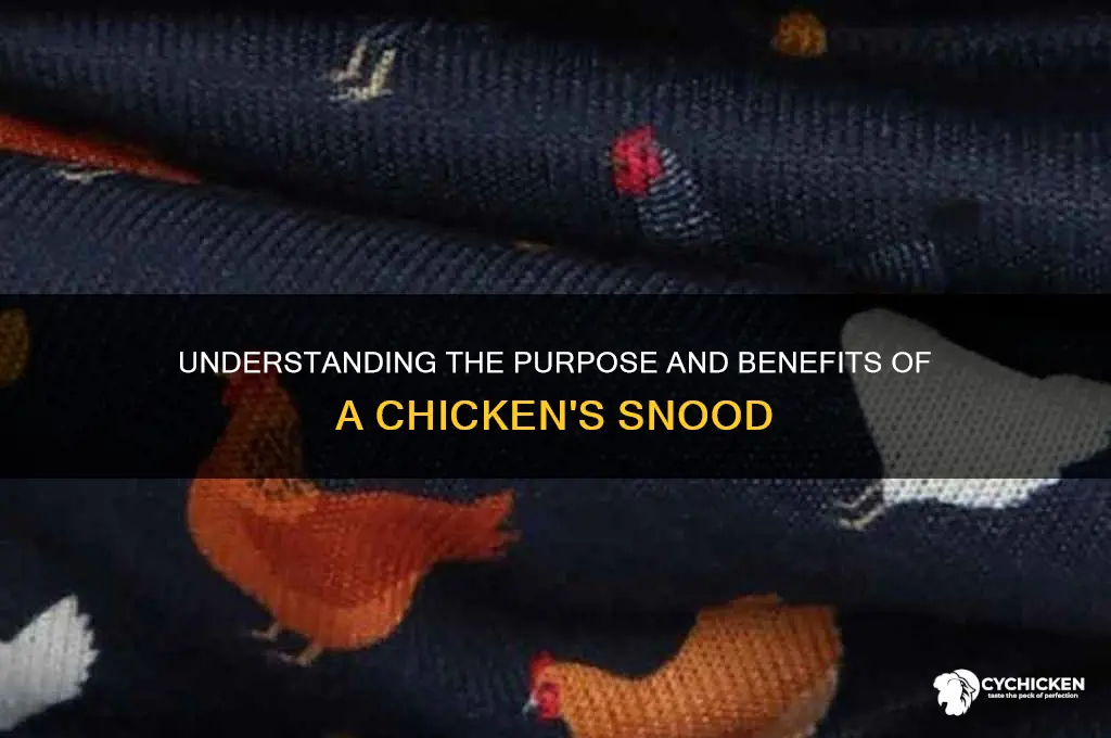 what is a snood on a chicken