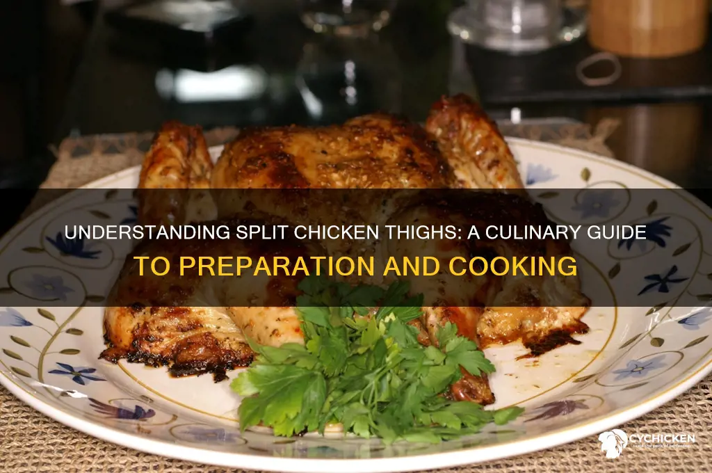 what is a split chicken thigh