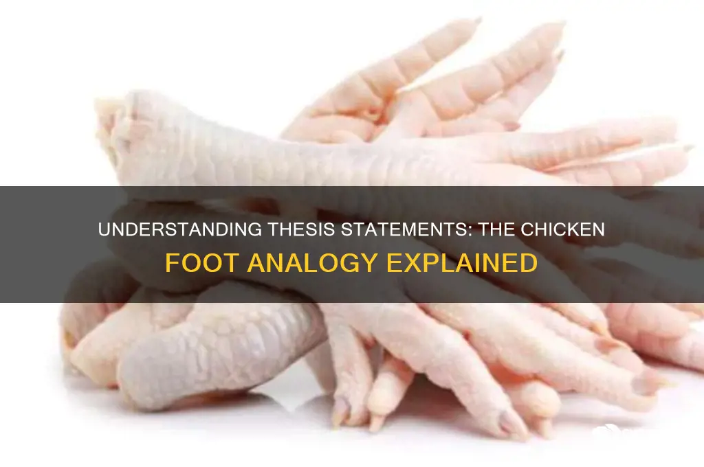 what is a thesis statement chicken foot
