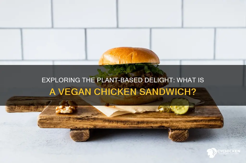 what is a vegan chicken sandwich