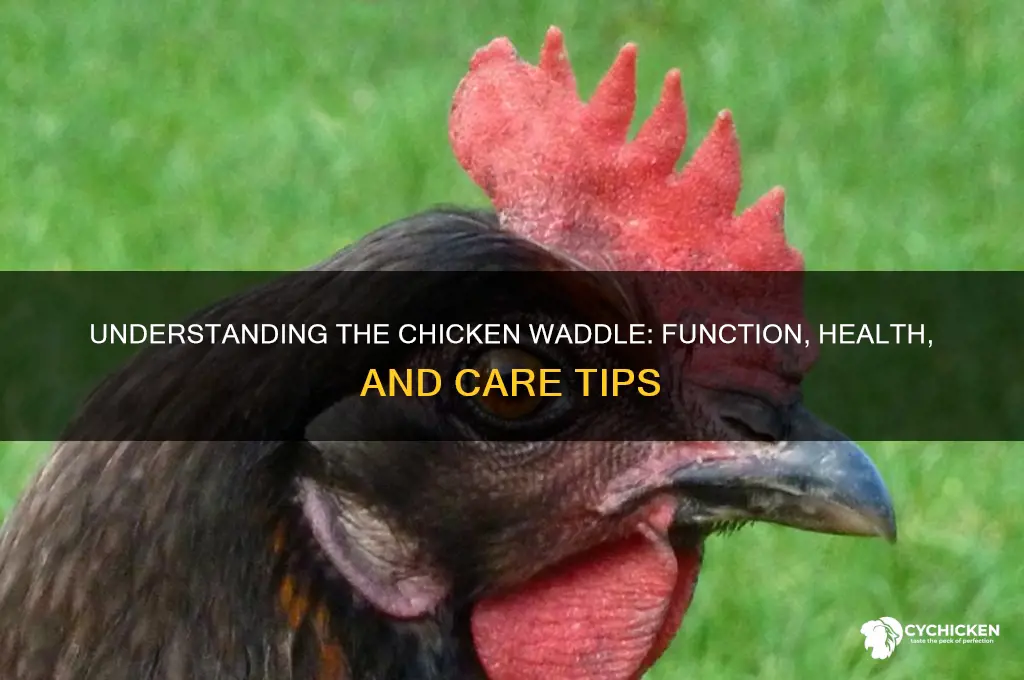 what is a waddle on a chicken