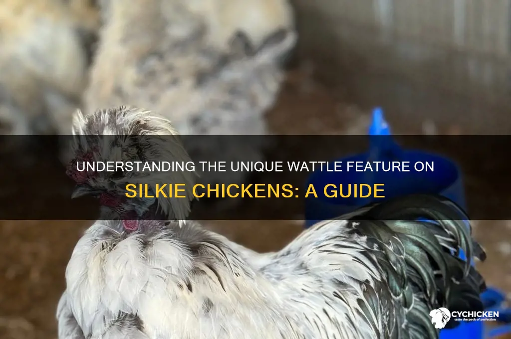 what is a wattle on a silkie chicken