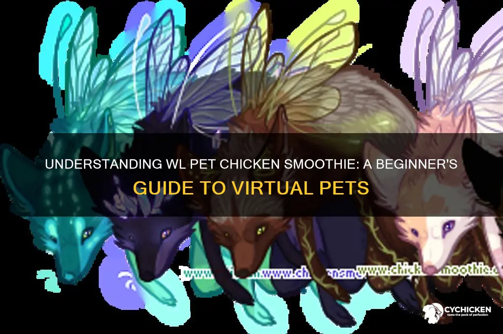 what is a wl pet chicken smoothie