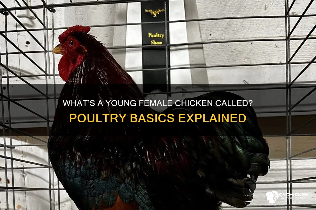 what is a young female chicken called