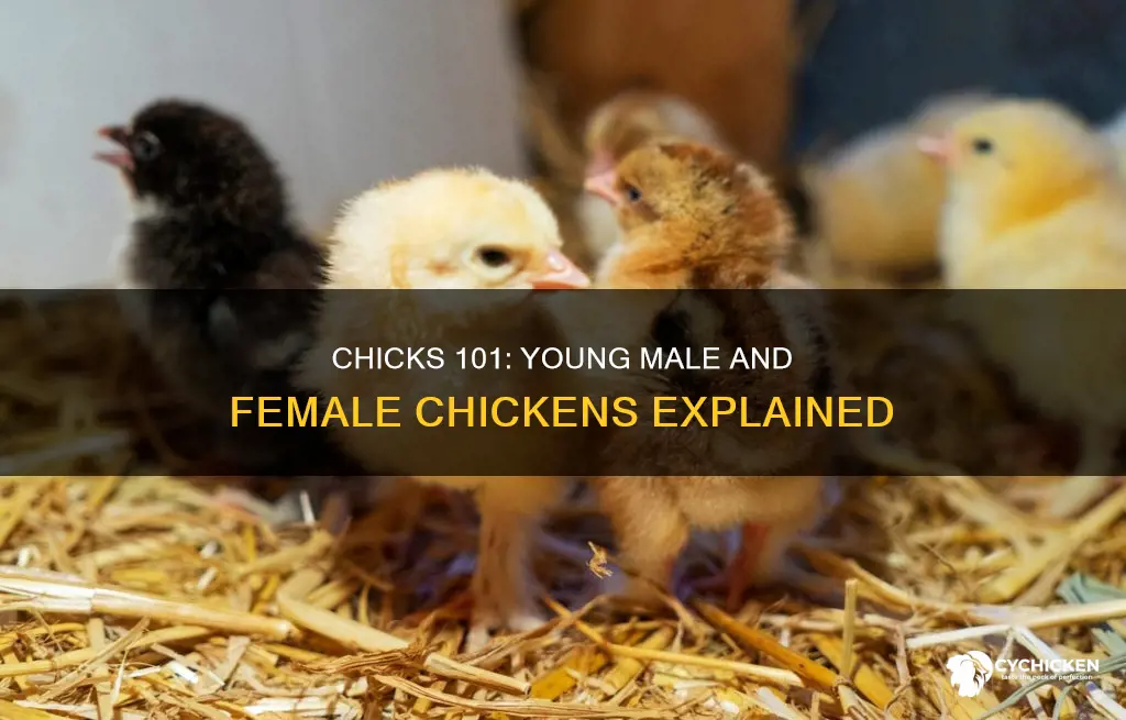 what is a young male or female chicken called