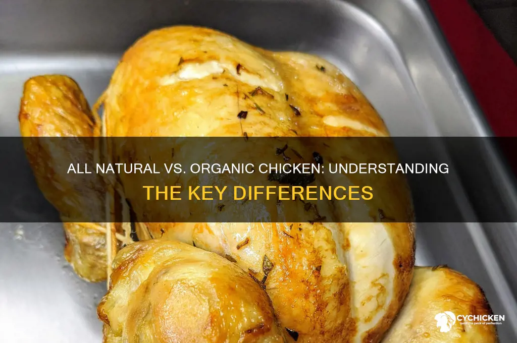 what is all natural chicken vs organic