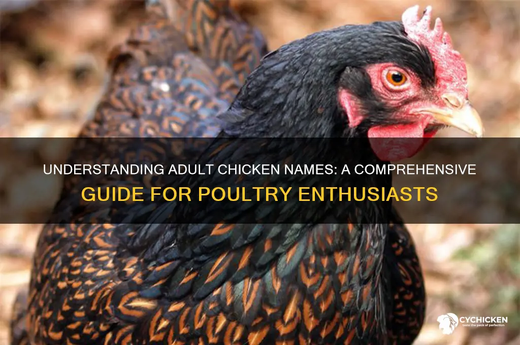 what is an adult chicken