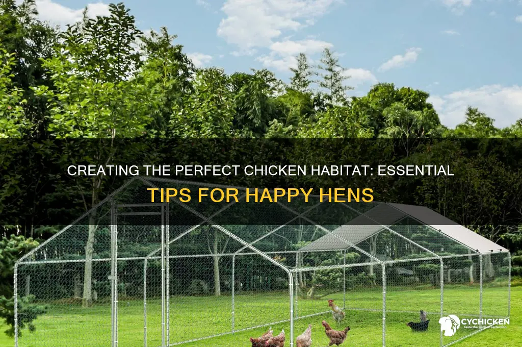 what is an apprropriate habitat for a chicken
