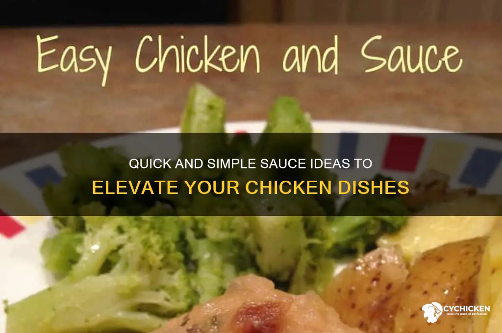 what is an easy sauce for chicken