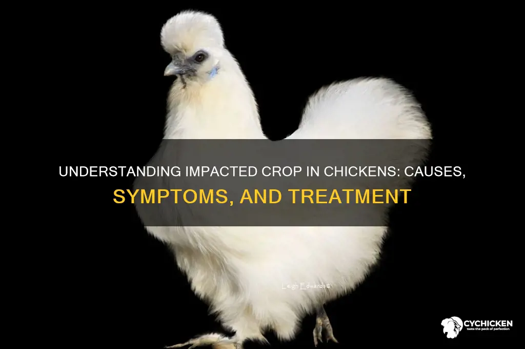 what is an impacted crop in a chicken