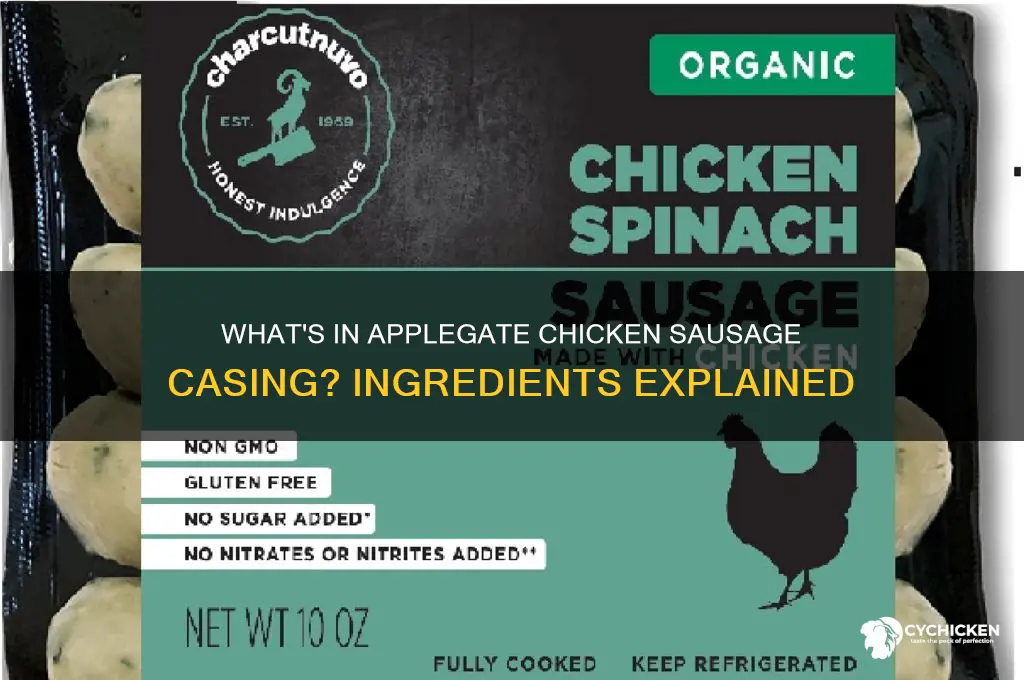 what is applegate chicken sausage skin made of