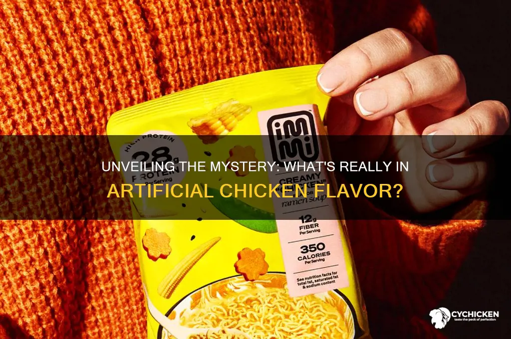 what is artifical chicken flavor made of