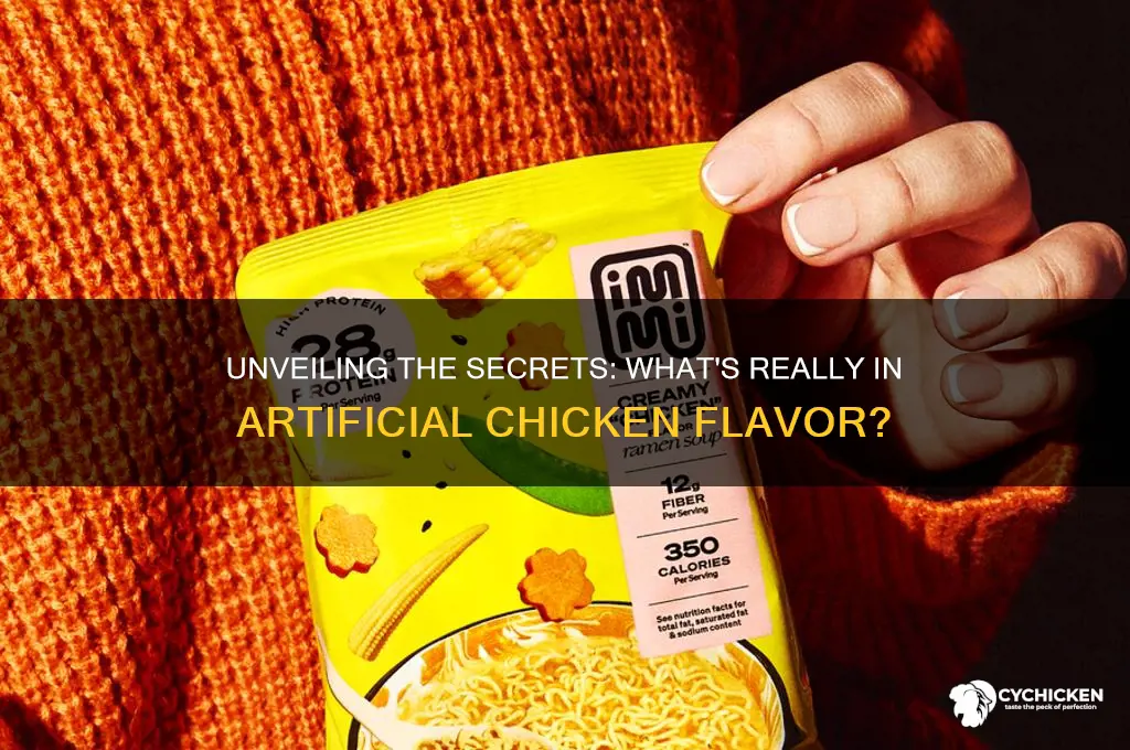 what is artificial chicken flavor made from